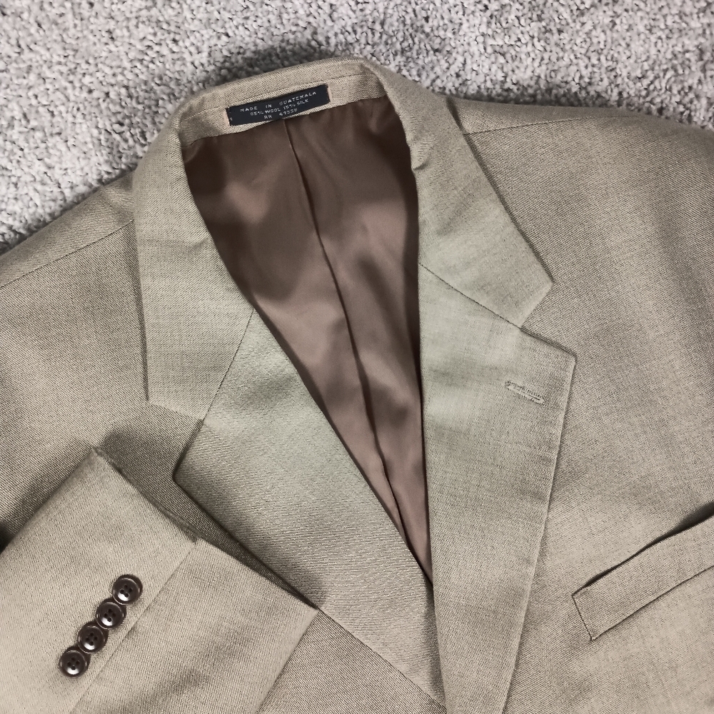 Jones New York Silk Sharkskin‎ 46R Mens Blazer